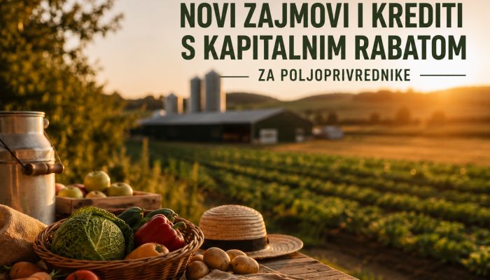 Novi financijski instrumenti za poljoprivrednike – ostvarite zajam ili kredit uz otpis dijela glavnice